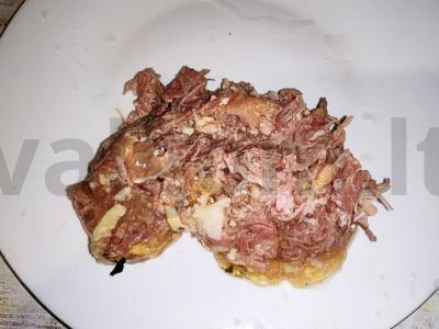 Sriuba su konservu ir kiaušinių makaronais Žingsnis 1