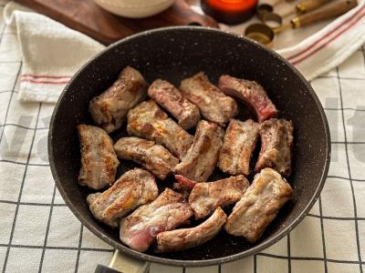 Kepti šonkauliukai su moliūgu vakarienei Žingsnis 5