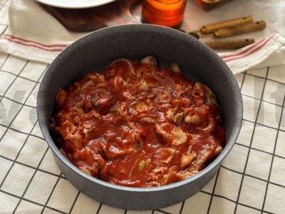 Kepti šonkauliukai su moliūgu vakarienei Žingsnis 10