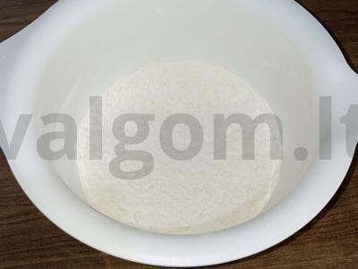 Karališka varškės pyragaitė su vaniliniu cukrumi Žingsnis 1