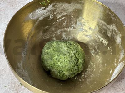 Špinatų makaronai su sūriu Žingsnis 3