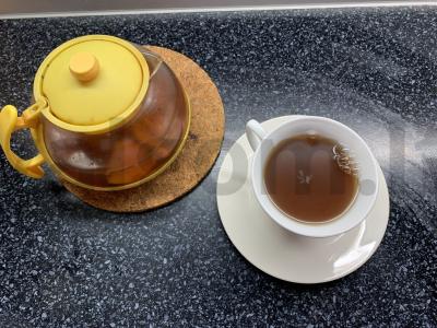 Juodasis arbata su persimonu Žingsnis 5