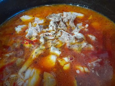 Borščas su troškintomis daržovėmis ir burokėlių sultimis Žingsnis 18