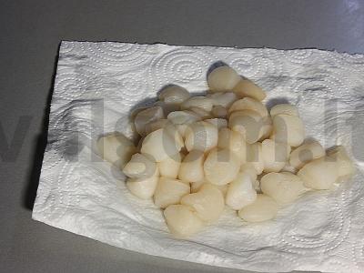 Jūros midijos su rukola, dorblu sūriu ir greipfrutu Žingsnis 2