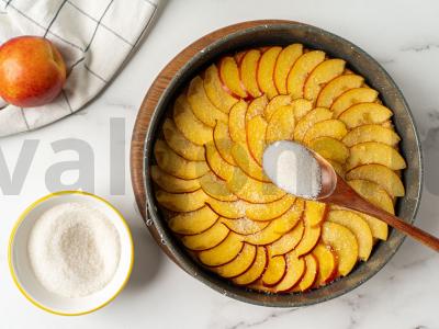 Varškės apkepas su nektarinais Žingsnis 6