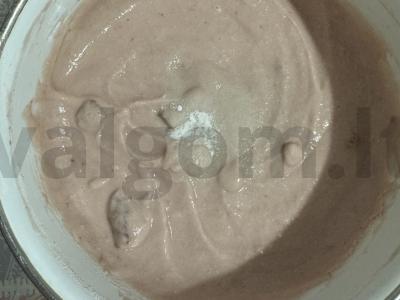 PP vafliai iš uogų jogurto Žingsnis 5