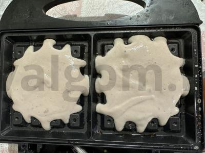 PP vafliai iš uogų jogurto Žingsnis 6