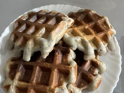 PP vafliai iš uogų jogurto pagrindine nuotrauka