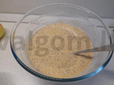 Avižiniai sausainiai su obuolių gabaliukais ir cinamonu Žingsnis 3