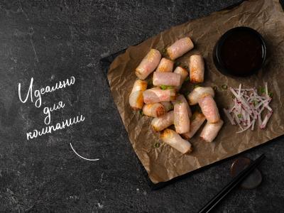 Krabų lazdelės užkandis pagrindine nuotrauka