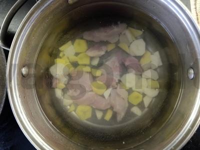 Vištienos sriuba su rudaisiais ryžiais ir kopūstais Žingsnis 2