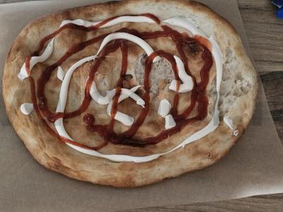 Skani pica su sūriu ir dešra Žingsnis 3