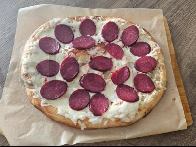 Skani pica su sūriu ir dešra Žingsnis 6