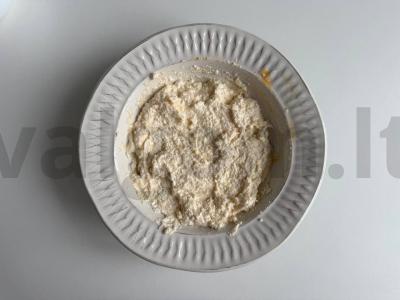 Varškės sausainiai su kokosu Žingsnis 1