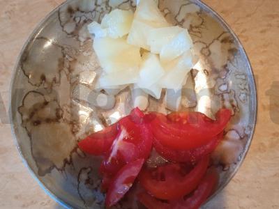 Havajų pica ant tortilijos Žingsnis 2