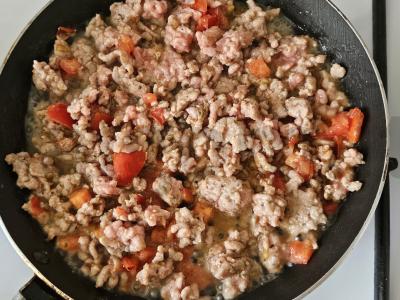 Tostai su faršu ir sūriu oro grilyje Žingsnis 3