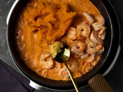 Moliūgų troškinys su krevetėmis Žingsnis 7