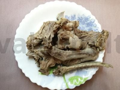 Sriuba su makaronais ant ančių sultinio Žingsnis 4