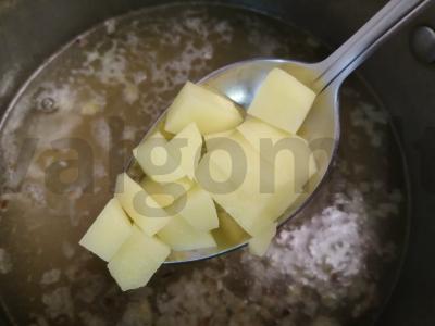 Sriuba su makaronais ant ančių sultinio Žingsnis 6