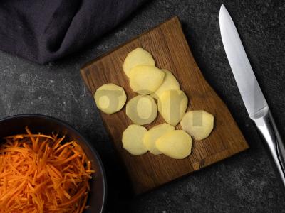 Kondži su morkomis Žingsnis 1