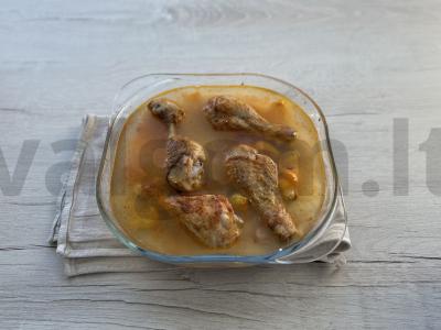 Ryžiai su vištienos blauzdomis pietums Žingsnis 5