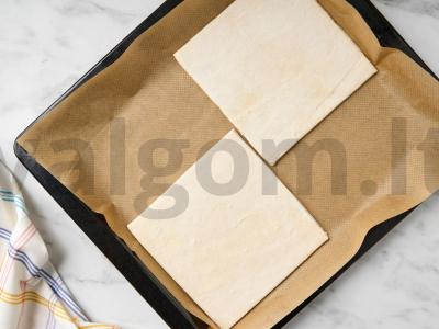 Užkandžių sluoksniuotas tortas Žingsnis 1