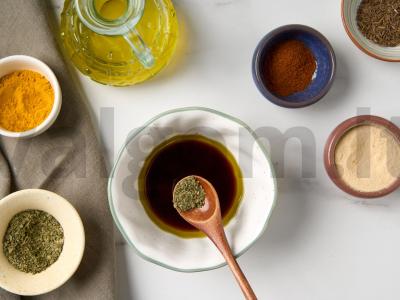 Kepta žiedinė kopūstai su humusu Žingsnis 2