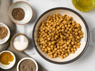 Kepta žiedinė kopūstai su humusu Žingsnis 4