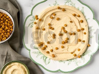 Kepta žiedinė kopūstai su humusu Žingsnis 7