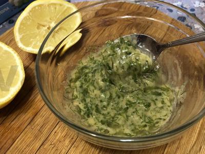 Salotas su feta sūriu ir garstyčiomis Žingsnis 7