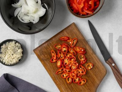 Tacos su vištienos širdelėmis Žingsnis 3