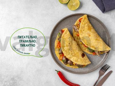 Tacos su vištienos širdelėmis pagrindine nuotrauka