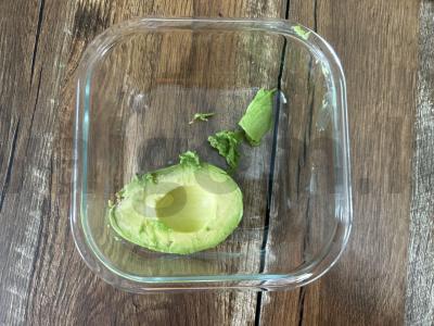 Avokado guakamolė tartaletėse Žingsnis 2