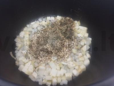 Perlų košė su cukinija Žingsnis 3