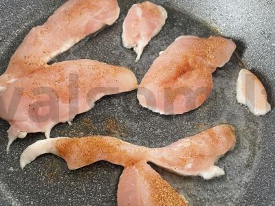 Vištienos filė po sūrio sluoksniu Žingsnis 2