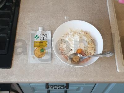 Vištienos kotletai su svogūnais ir sūriu pietums Žingsnis 5