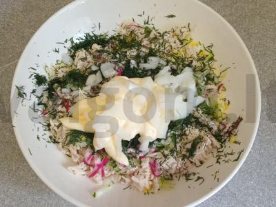 Okroška su beržo sultimis, virta vištienos krūtinėlė ir krienai Žingsnis 7