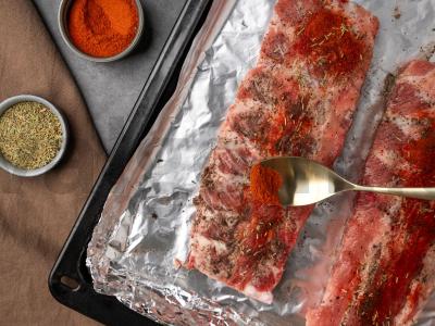 Kiaulienos šonkauliai ant grilio Žingsnis 2