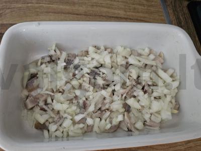 Klasikinis „Silkė po šubą“ Žingsnis 4