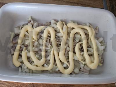 Klasikinis „Silkė po šubą“ Žingsnis 5