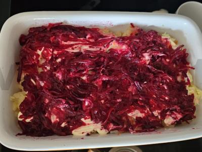 Klasikinis „Silkė po šubą“ Žingsnis 9