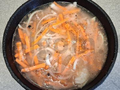 Plovas su jautiena ir granatų sėklomis Žingsnis 7