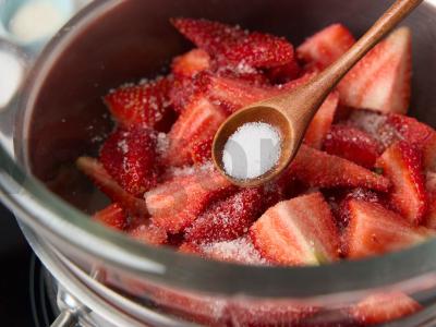 Braškės aguachile Žingsnis 2