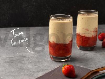 Tahini-smuzi pagrindine nuotrauka