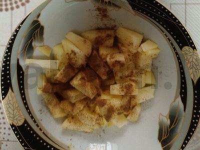 Avižų keksiukas su obuoliu, džiovintais slyvomis ir topinambūru Žingsnis 2