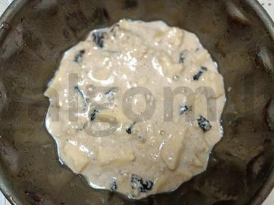 Avižų keksiukas su obuoliu, džiovintais slyvomis ir topinambūru Žingsnis 6