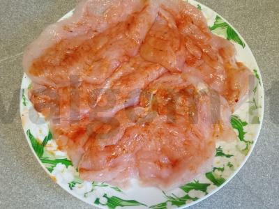 Vištienos kotletai tešloje vakarienei Žingsnis 3