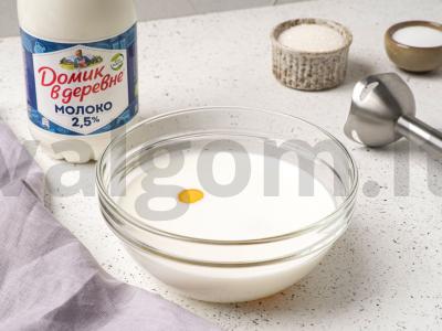 Blynai su šokoladiniu kremu Žingsnis 1