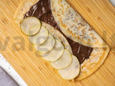 Blynai su šokoladiniu kremu Žingsnis 5