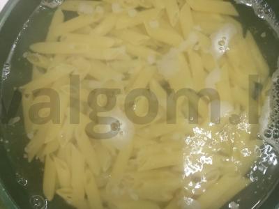 Penne su baklažanais ir vyšniniais pomidorais Žingsnis 5